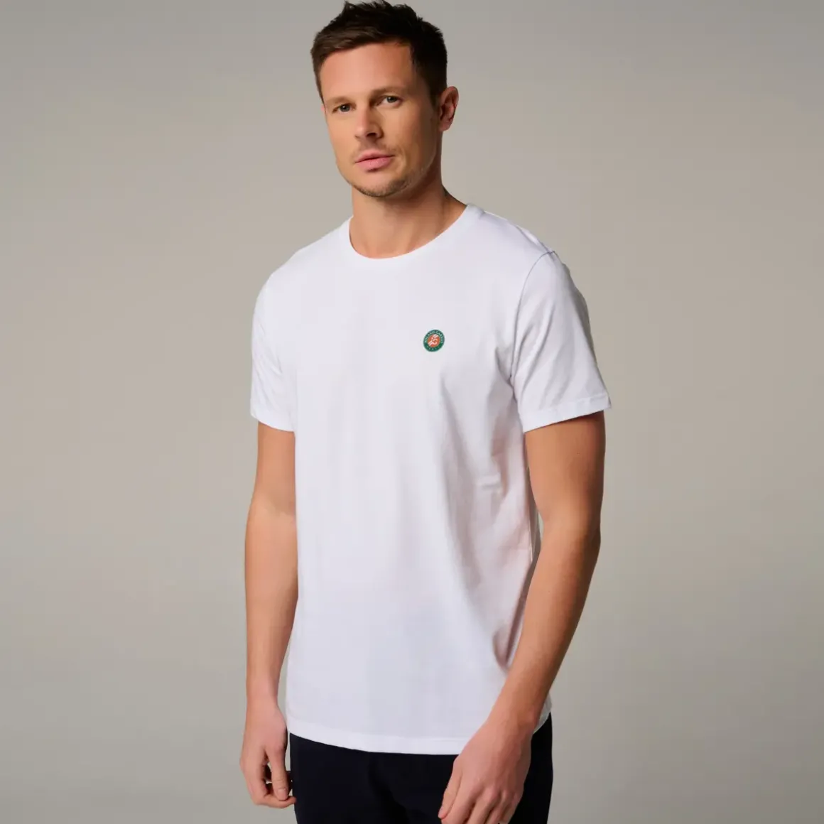 Roland-Garros T-shirts|Roland Garros 2024 Men's Official Poster T-Shirt - White