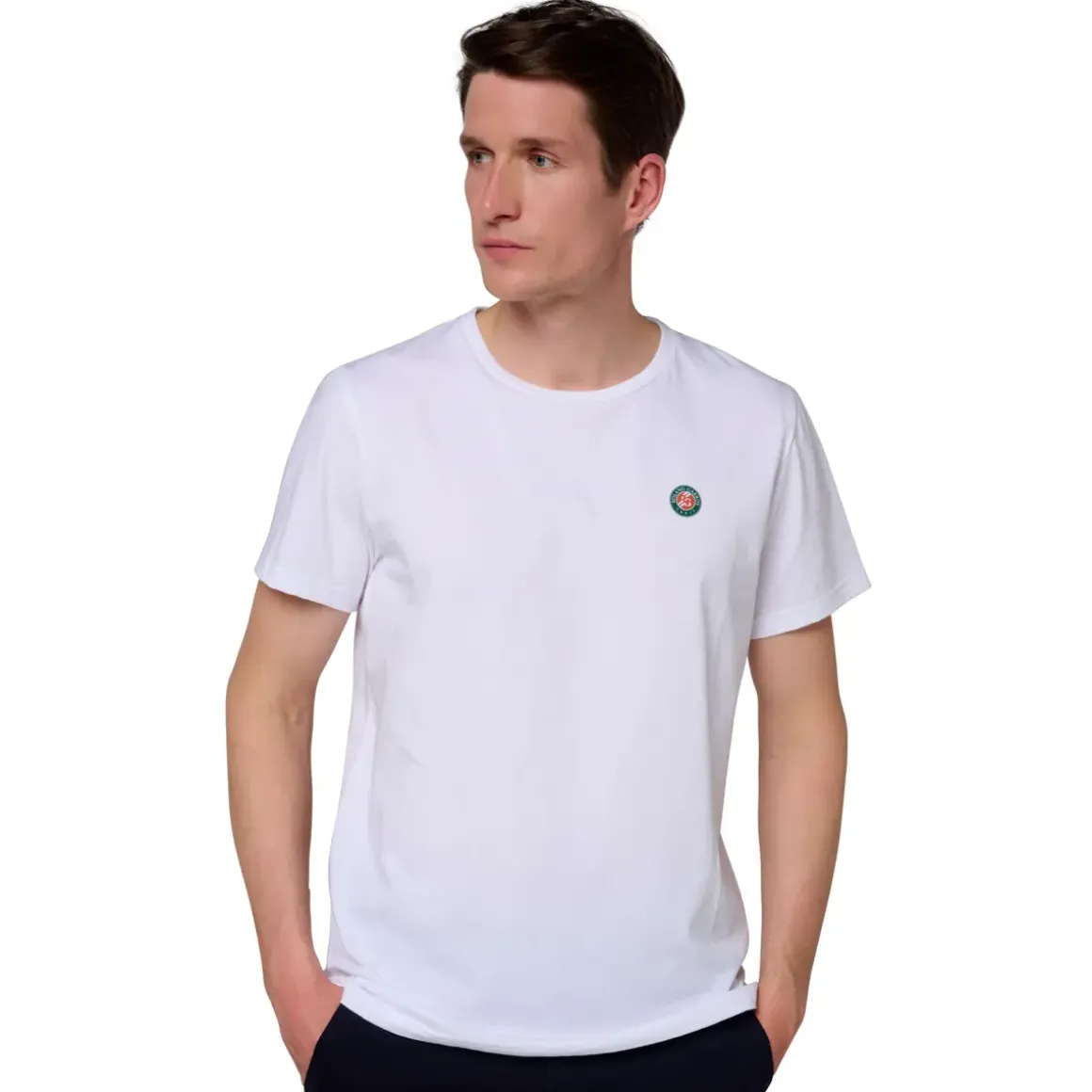 Roland-Garros T-shirts|Roland Garros 2023 Men's Official Poster T-Shirt - White