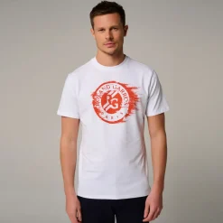 Roland-Garros T-shirts|Roland Garros Logo men's t-shirt - White