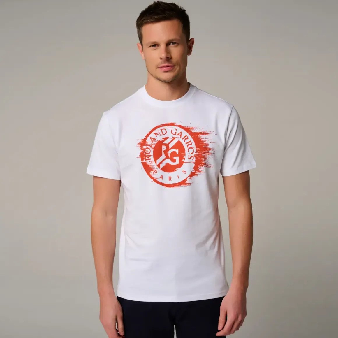 Roland-Garros T-shirts|Roland Garros Logo men's t-shirt - White