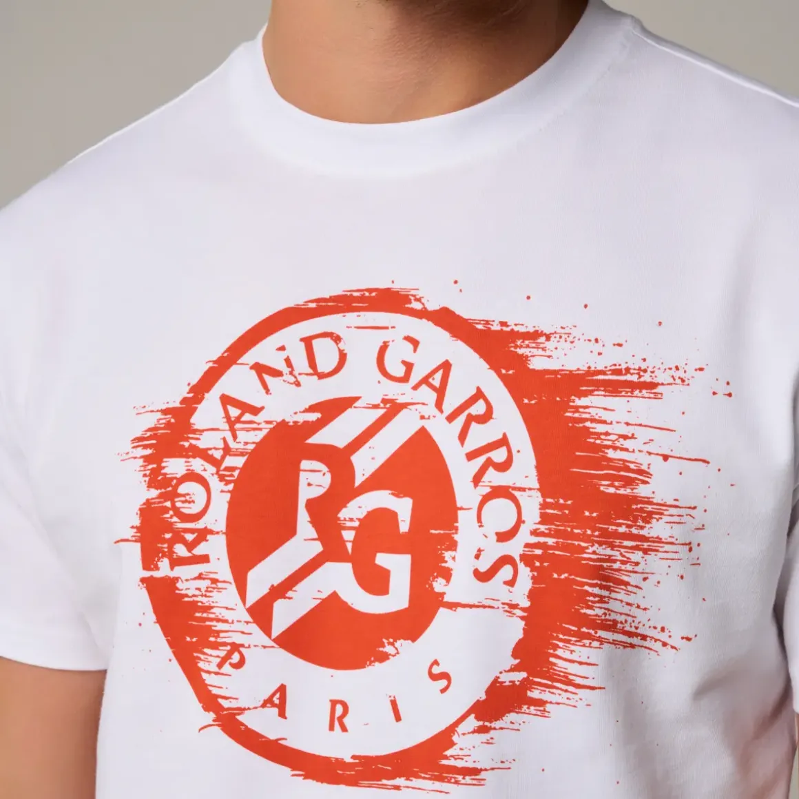 Roland-Garros T-shirts|Roland Garros Logo men's t-shirt - White