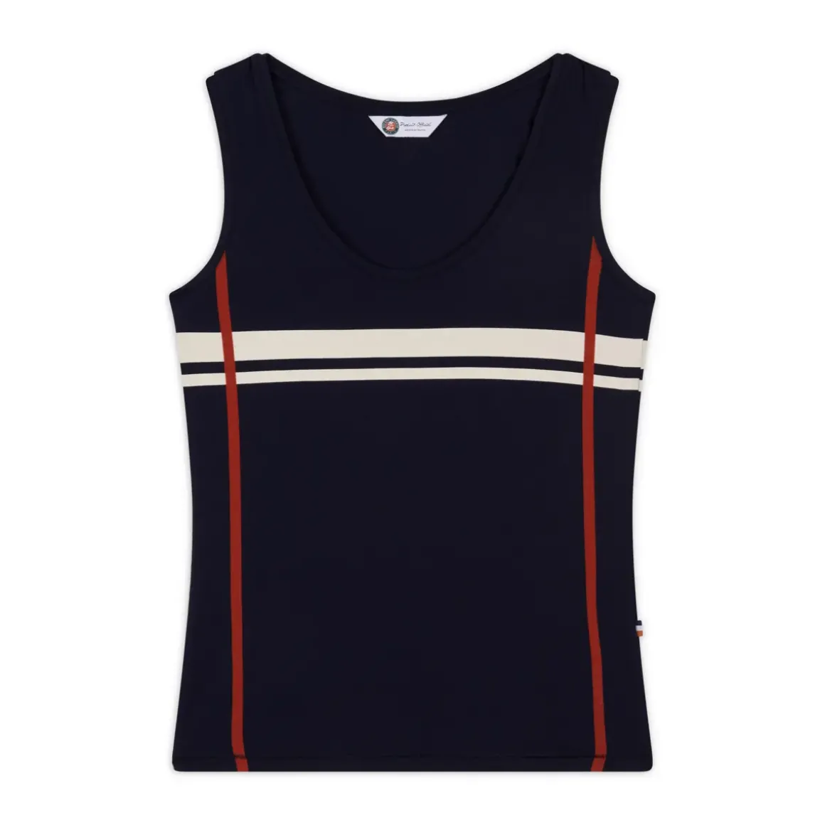 Roland-Garros T-shirts & Tank Tops|Roland Garros striped tank top - navy blue