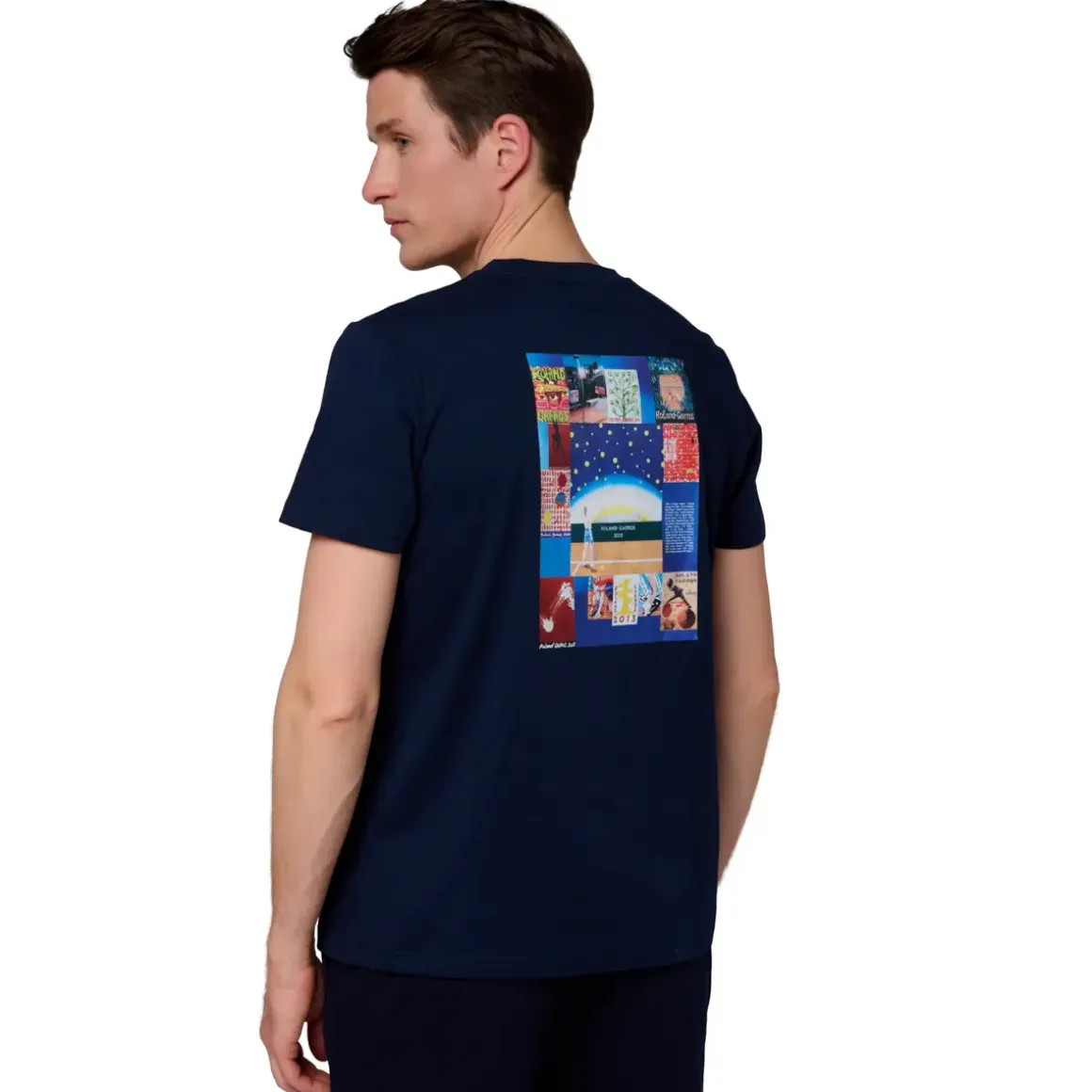 Roland-Garros T-shirts|23 mosaic man t-shirt - Navy