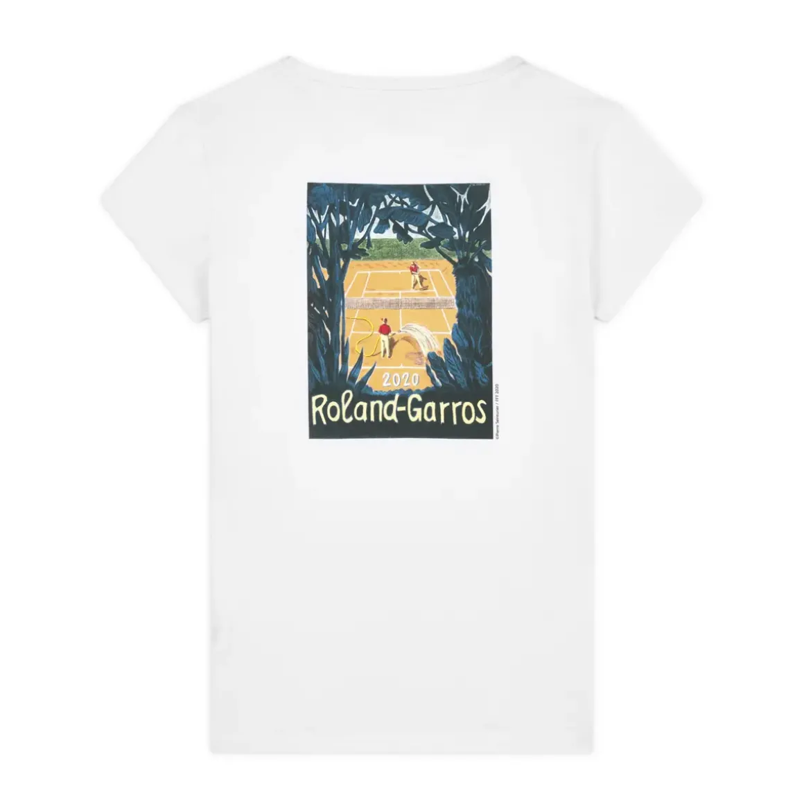 Roland-Garros T-shirts & Tank Tops|2020 Women's Official Poster T-Shirt - white