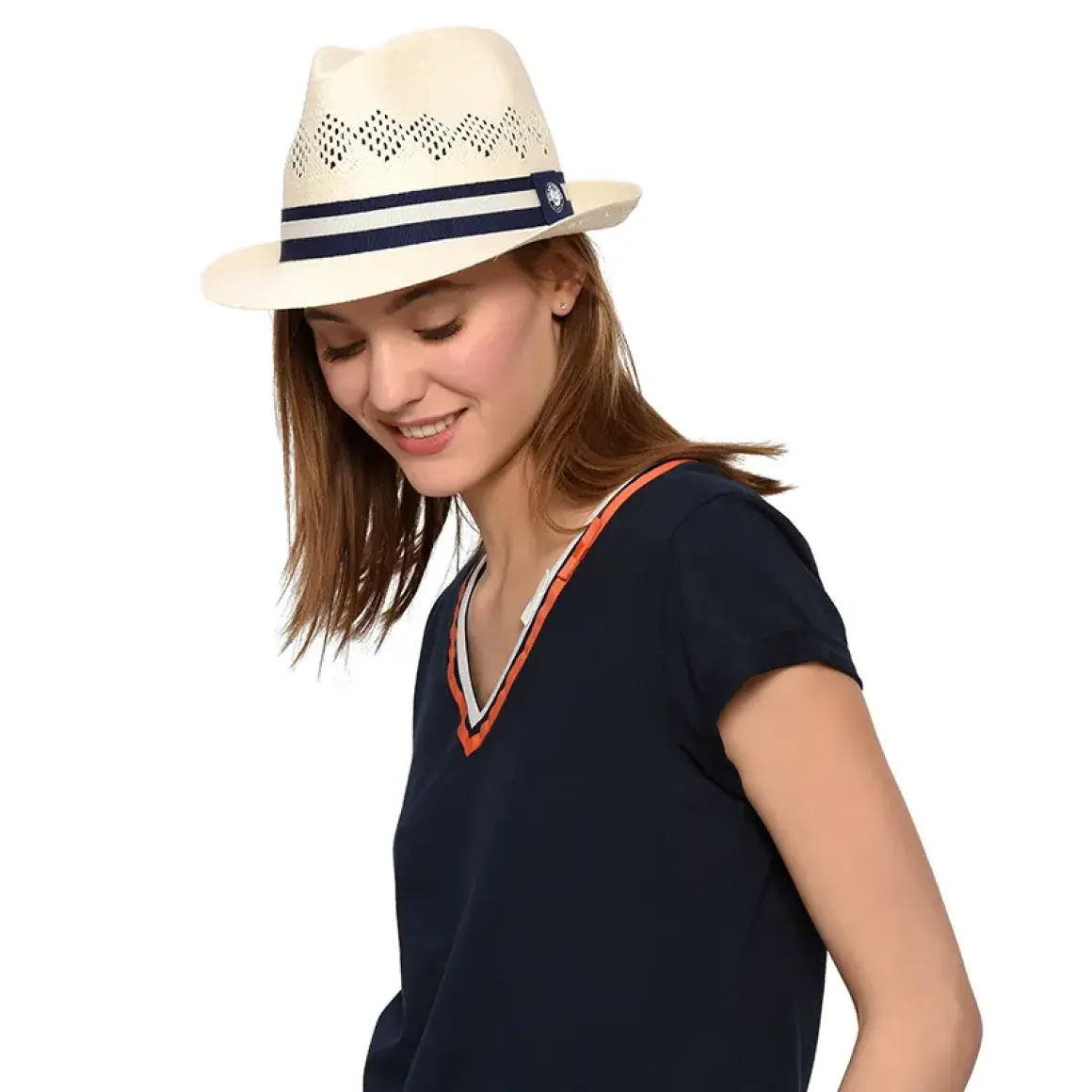 Roland-Garros Caps & Hats|Caps & Hats|adn logo paper trilby - beige