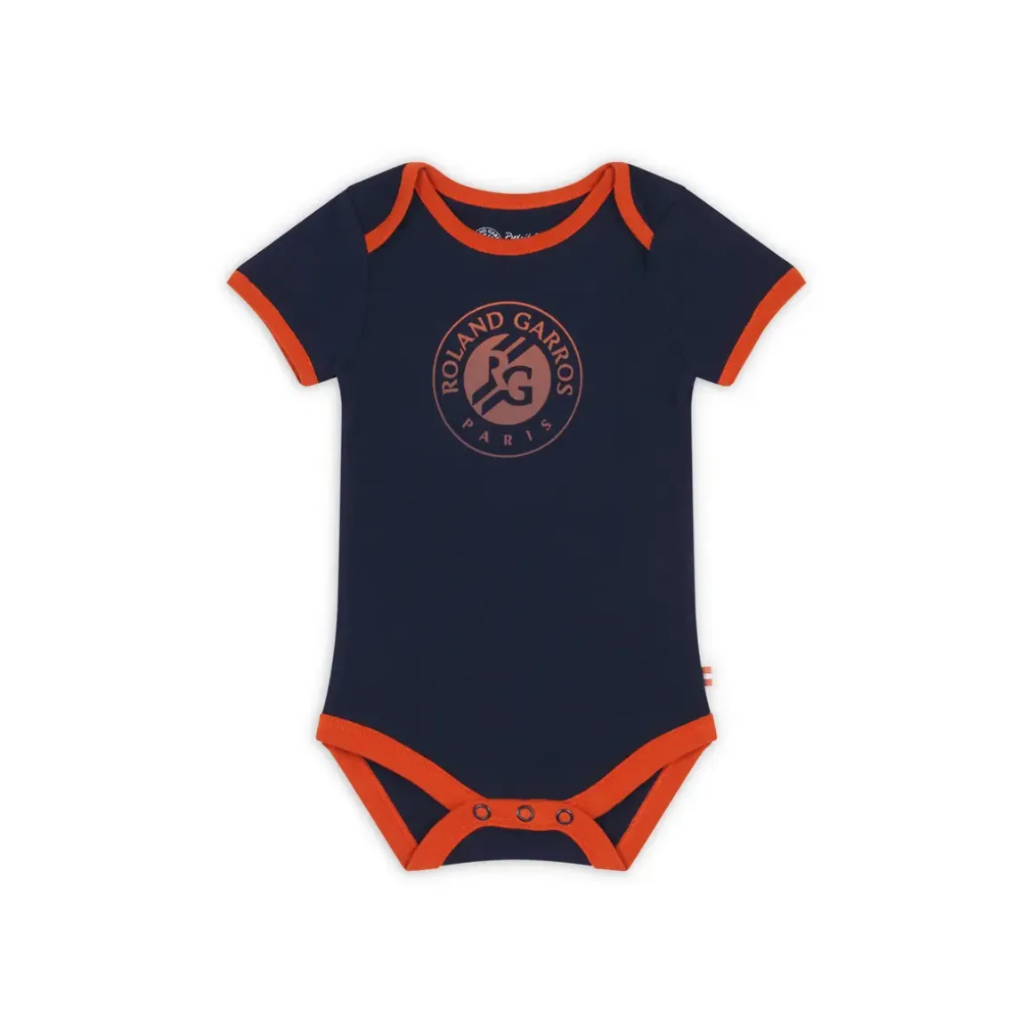Roland-Garros Girls Outfit|Boys Outfit|Big Logo baby bodysuit - Navy