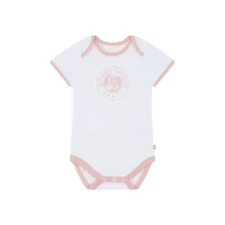 Roland-Garros Girls Outfit|Boys Outfit|Big Logo baby bodysuit - Pink