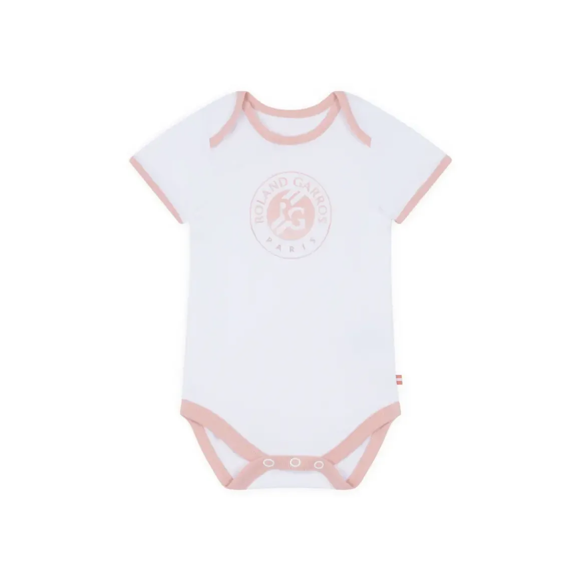 Roland-Garros Girls Outfit|Boys Outfit|Big Logo baby bodysuit - Pink