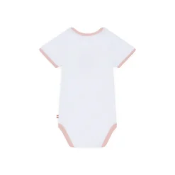 Roland-Garros Girls Outfit|Boys Outfit|Big Logo baby bodysuit - Pink
