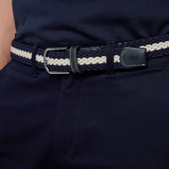 Roland-Garros Belts|Belts|braided belt - Navy blue