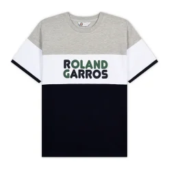 Roland-Garros T-shirts|Color Block man t-shirt - grey and navy blue