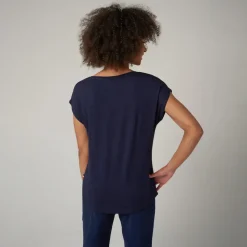 Roland-Garros T-shirts & Tank Tops|Eiffel Tower woman t-shirt - Navy blue