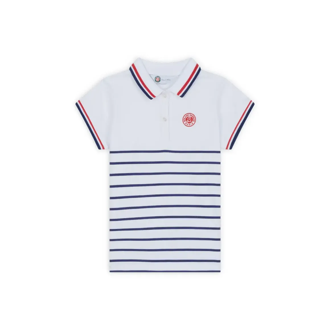 Roland-Garros Girls Outfit|Girl's Heritage Polo - Ecru