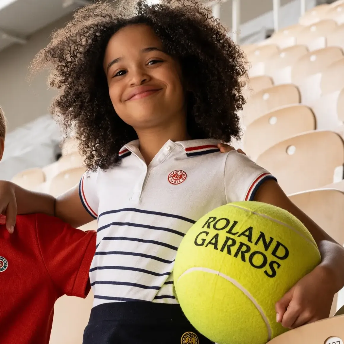 Roland-Garros Girls Outfit|Girl's Heritage Polo - Ecru