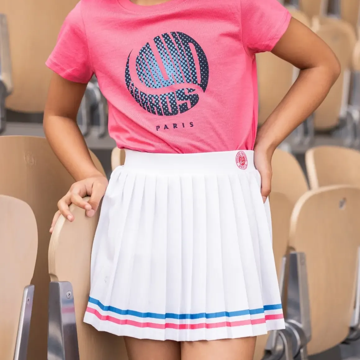 Roland-Garros Girls Outfit|Girl's Pop Energy skirt - White