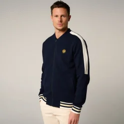 Roland-Garros Jackets|Heritage Man Teddy - Navy Blue