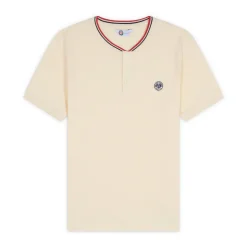 Roland-Garros Polos|Heritage Mao Collar Men's Polo - Ecru