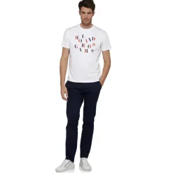 Roland-Garros T-shirts|letters man t-shirt - white