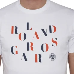 Roland-Garros T-shirts|letters man t-shirt - white
