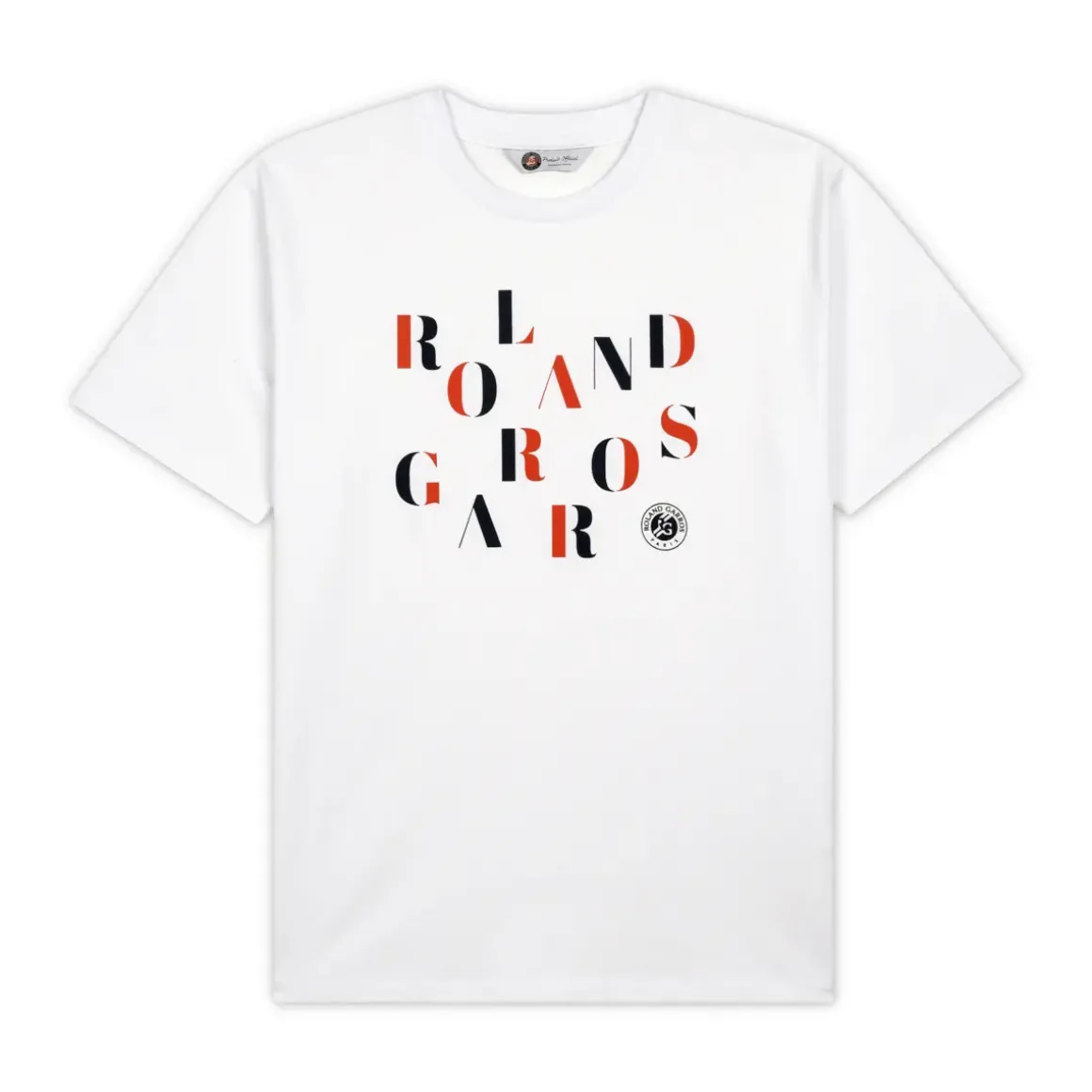 Roland-Garros T-shirts|letters man t-shirt - white