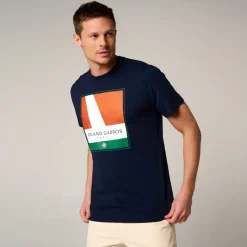 Roland-Garros T-shirts|line court men's t-shirt - Navy Blue
