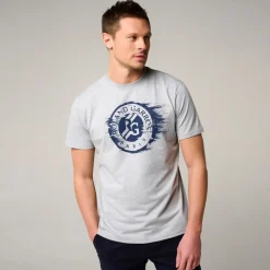 Roland-Garros T-shirts|logo men's t-shirt - Heather Grey