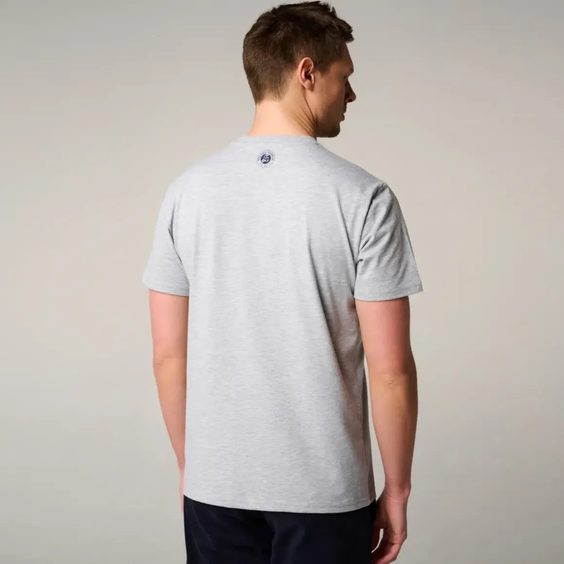 Roland-Garros T-shirts|logo men's t-shirt - Heather Grey