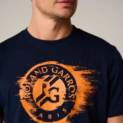 Roland-Garros T-shirts|logo men's t-shirt - Navy Blue