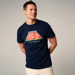 Roland-Garros T-shirts|man Court T-Shirt - Navy