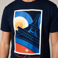 Roland-Garros T-shirts|man Eiffel Tower T-Shirt - Navy