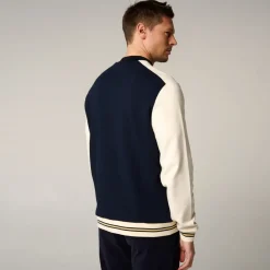 Roland-Garros Jackets|man Heritage Teddy - Navy and Cream