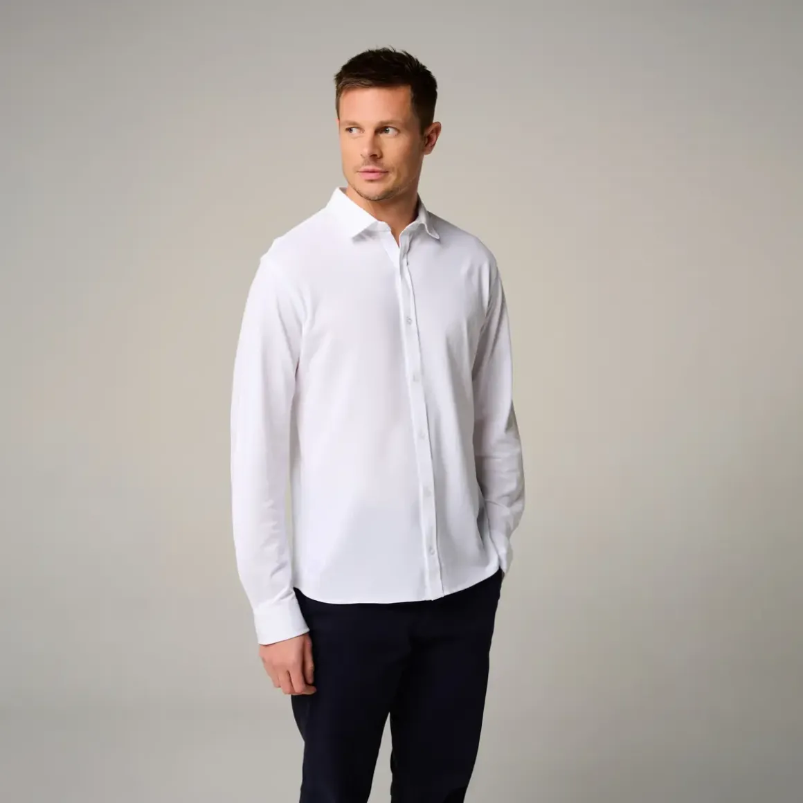 Roland-Garros Polos|man Heritage Shirt - Ecru