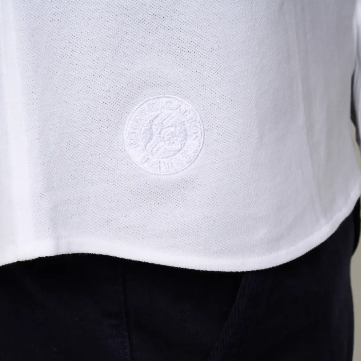 Roland-Garros Polos|man Heritage Shirt - Ecru