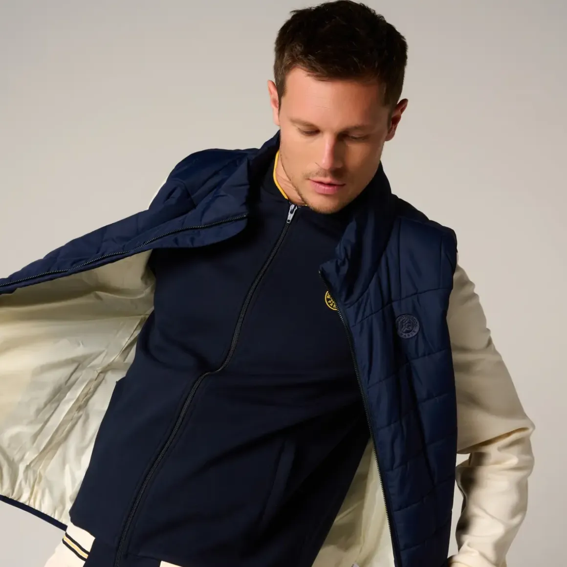 Roland-Garros Jackets|man Heritage Down Jacket - Navy