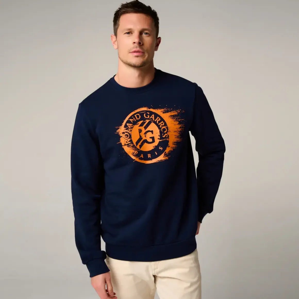 Roland-Garros Hoodies & Sweatshirts|man Logo Sweatshirt - Navy