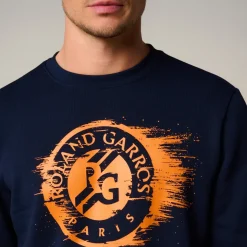 Roland-Garros Hoodies & Sweatshirts|man Logo Sweatshirt - Navy