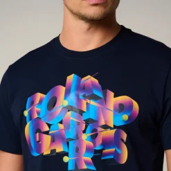 Roland-Garros T-shirts|man Signature T-Shirt - Navy