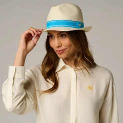 Roland-Garros Caps & Hats|Caps & Hats|Paper Trilby - Blue