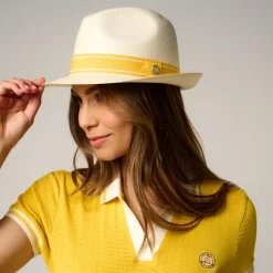 Roland-Garros Caps & Hats|Caps & Hats|Paper Trilby - Yellow