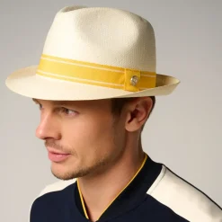Roland-Garros Caps & Hats|Caps & Hats|Paper Trilby - Yellow