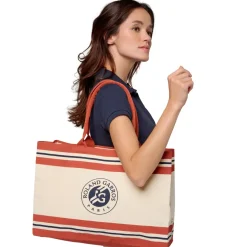 Roland-Garros Tote Bags & Handbag|Bags|reusable shopping bag - Ecru and clay