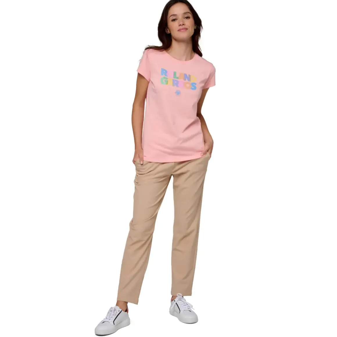 Roland-Garros T-shirts & Tank Tops|Signature Woman T-shirt - Pink