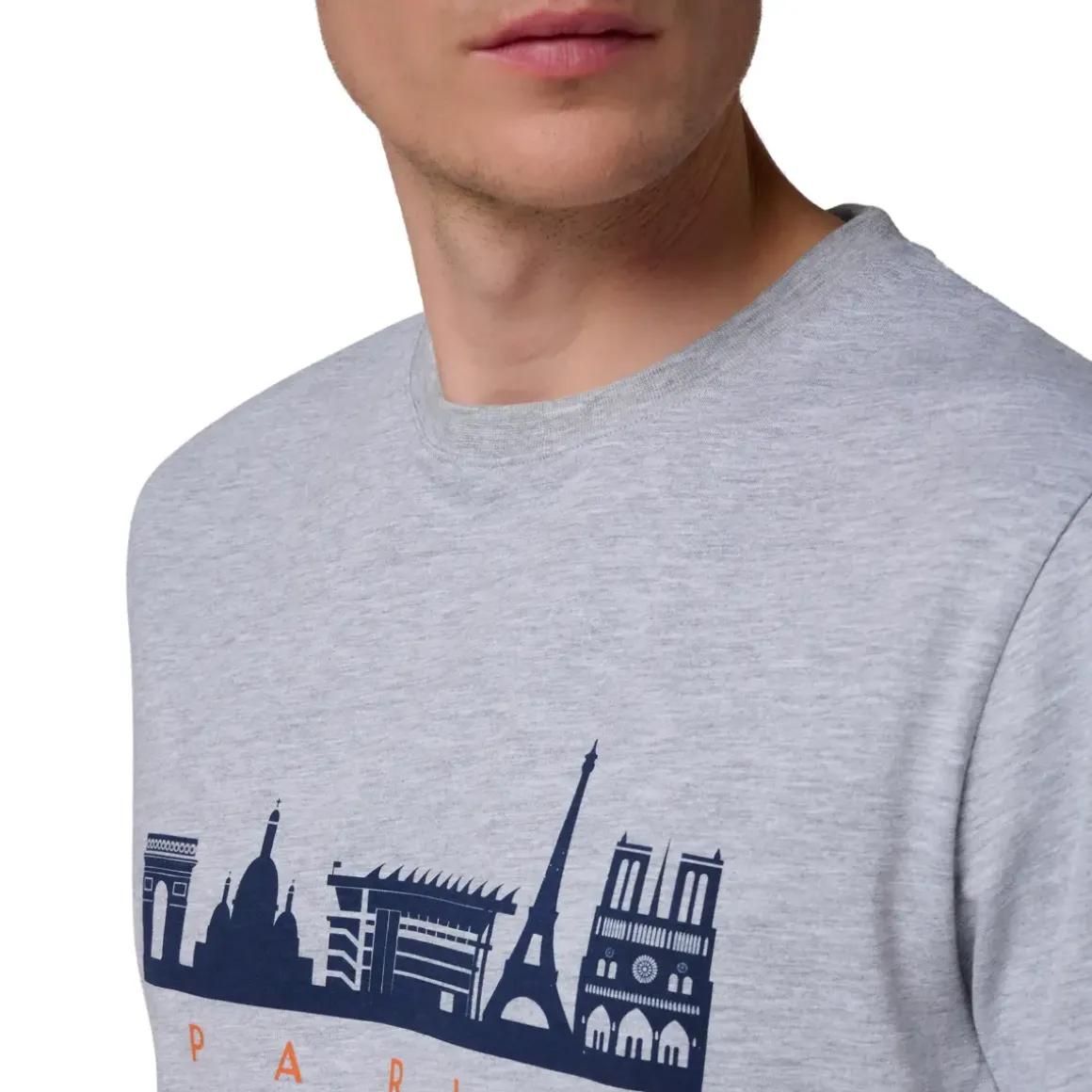 Roland-Garros T-shirts|Skyline man t-shirt - Grey