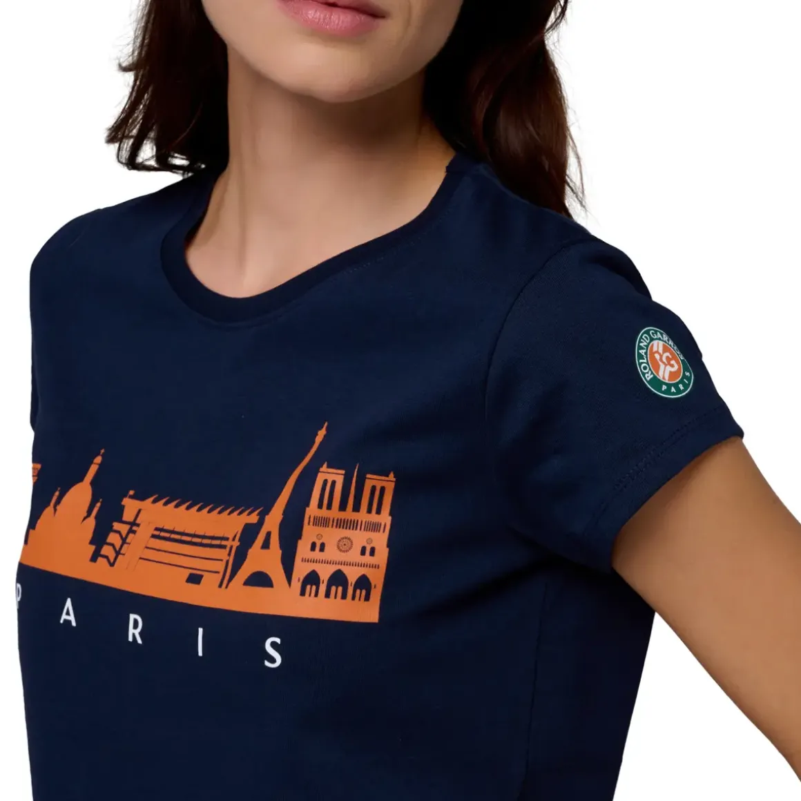 Roland-Garros T-shirts & Tank Tops|Skyline woman t-shirt - Navy