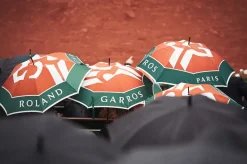 Roland-Garros Umbrellas|small umbrella tricolored logo - Multicolor