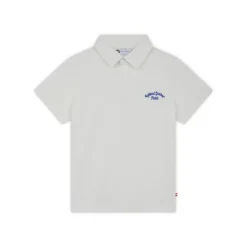 Roland-Garros Boys Outfit|Stripes Boy Polo - Ecru