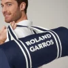 Roland-Garros Bags|terry embroidery small Duffel Bag - navy