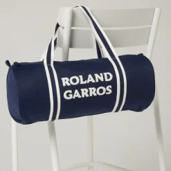 Roland-Garros Bags|terry embroidery small Duffel Bag - navy