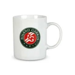 Roland-Garros Mugs And Water Bottle|tricolor logo mug - white