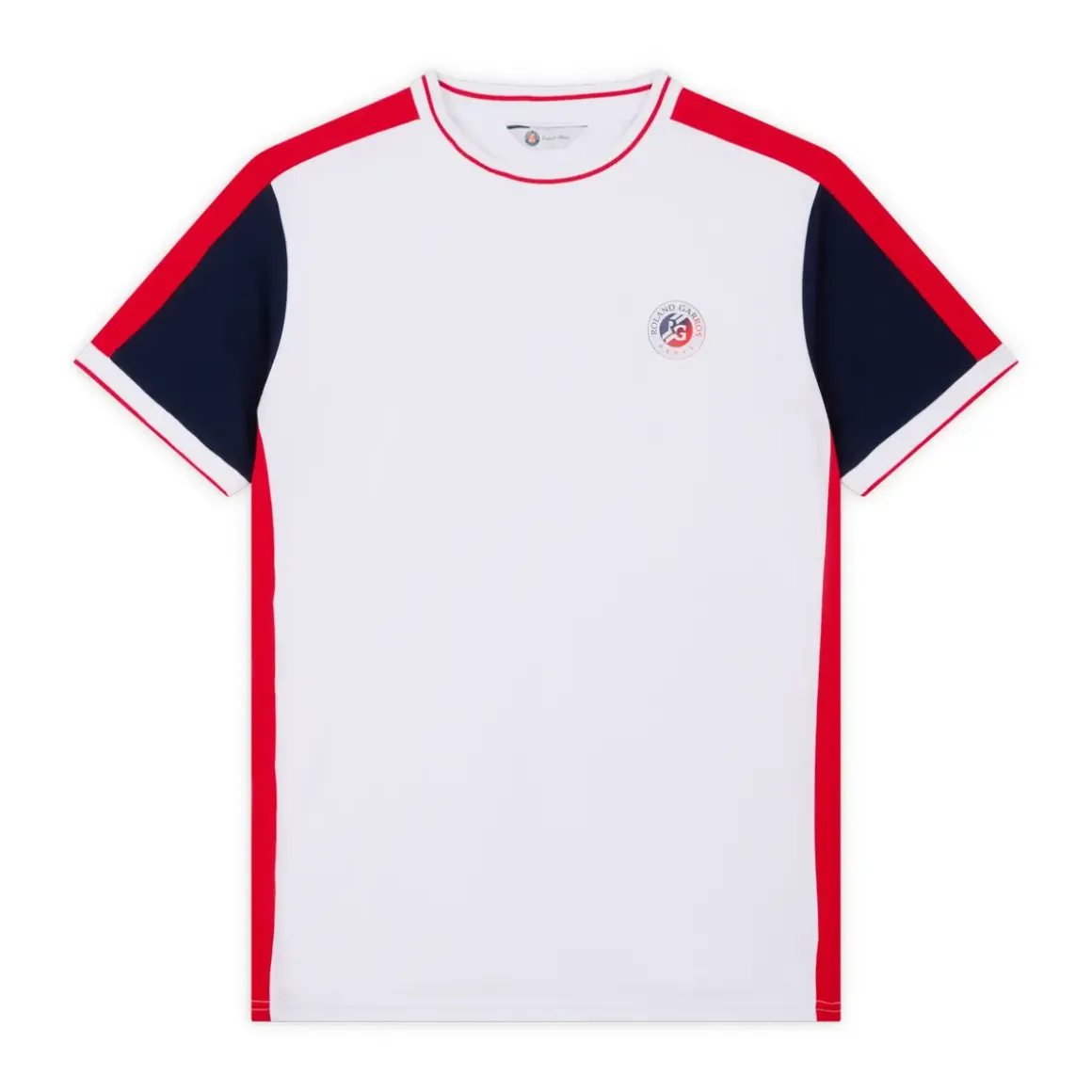 Roland-Garros Women Tennis Outfit|Women Tennis Outfits|Tricolore Unisex T-shirt - White